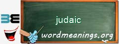WordMeaning blackboard for judaic